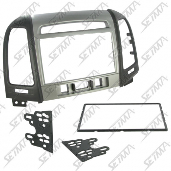 SUPPORT AUTORADIO 2 DIN - HYUNDAI - SANTA FE DEPUIS 2011 - 3 BOUTONS SOUS L'AUTORADIO EOM
