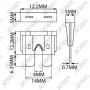 FUSIBLE ENFICHABLE - 6.3 X 32 MM - 1 A