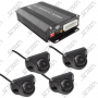 KIT 4 CAMERAS - VUE DESSUS VEHICULE 360° - ANGLE CAMERAS :180°