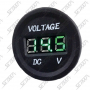 VOLTMETRE ECLAIRAGE VERT 5-48V - DIAMETRE : 27MM