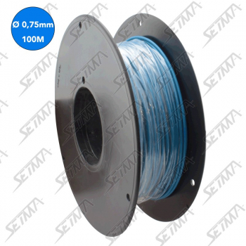 BOBINE DE CABLE UNIPOLAIRE - BLEU - DIAMETRE 0.75 MM2 X 100 M