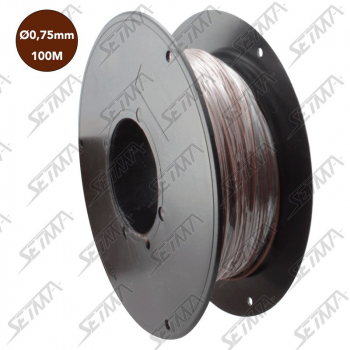 BOBINE DE CABLE UNIPOLAIRE - MARRON - DIAMETRE 0.75 MM2 X 100 M