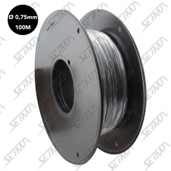BOBINE DE CABLE UNIPOLAIRE - NOIR - DIAMETRE 0.75 MM2 X 100 M