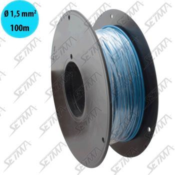 CARTON DE CABLE UNIPOLAIRE - BLEU CLAIR - DIAMETRE 1.50 MM2 X 100 M