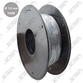 BOBINE DE CABLE UNIPOLAIRE - GRIS - DIAMETRE 1.5 MM2 X 100 M
