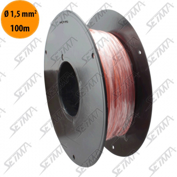 CARTON DE CABLE UNIPOLAIRE - ORANGE - DIAMETRE 1.50 MM2 X 100 M