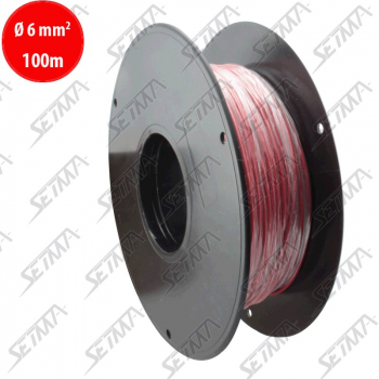 CARTON DE CABLE UNIPOLAIRE - ROUGE - DIAMETRE 2.5 MM2 X 100 M