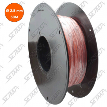 BOBINE DE CABLE UNIPOLAIRE - ORANGE - DIAMETRE 2.5 MM2 X 50 M