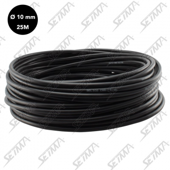 BOBINE DE CABLE UNIPOLAIRE - NOIR - DIAMETRE 10 MM2 X 25 M