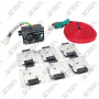 DISPOSITIF ANTI-RONGEURS A ULTRASONS AVEC 6 PLAQUES BIPOLAIRES (+12V / MASSE) HAUTE TENSION ET IMPULSIONS LUMINEUSES - 12 V
