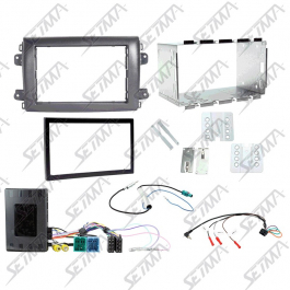 FIAT DUCATO (SERIE 8) DEPUIS 2021 - KIT SUPPORT AUTORADIO 2 DIN + COMMANDE AU VOLANT