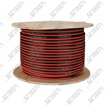 CABLE HAUT-PARLEUR - BICOLORE - DIAMETRE 2 X 0.5 MM2 - 100 M