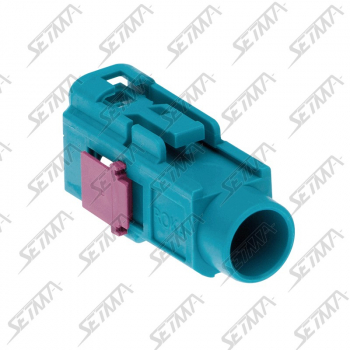 CONNECTEUR FAKRA FEMELLE VERT D'EAU - Z - RG-174 / RG-316 - A SERTIR