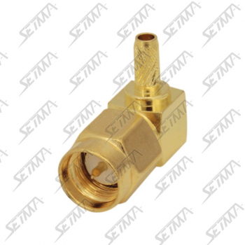 CONNECTEUR SMA MALE 90&deg; - RG174/316 - A SOUDER