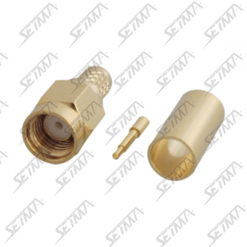 CONNECTEUR SMA MALE - RG58/223 - A SERTIR