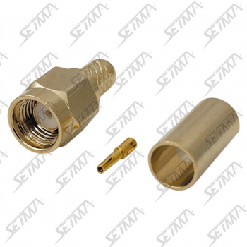 CONNECTEUR SMA MALE DROIT RP - RG58/223 - A SOUDER