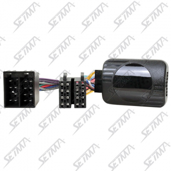 COMMANDE AU VOLANT - CITROEN - C2 / C3 / C5 / C8 - JUSQU'A 2005 - RESISTIVE - CONNECTEUR ISO 8 VOIES