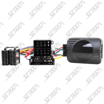 COMMANDE AU VOLANT - FIAT - PUNTO 1999-2005 / CROMA 2005-2011 - RESISTIVE - CONNECTEUR MINI-ISO