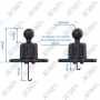 SUPPORT DE FIXATION SUR GRILLE D'AERATION AVEC BUTEE
