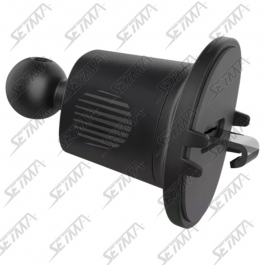 SUPPORT DE FIXATION SUR GRILLE D'AERATION AVEC BUTEE