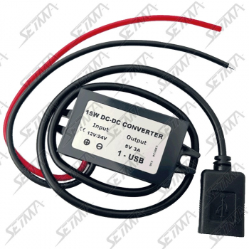 CHARGEUR DC/DC 12V VERS 5V - 3A - USB 3.0