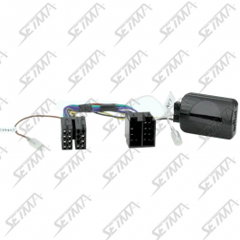 COMMANDE AU VOLANT CAN - IVECO DAILY (EURO 6) DEPUIS 2019 - SANS AUTORADIO D'ORIGINE - CONNECTEUR ISO 8 VOIES