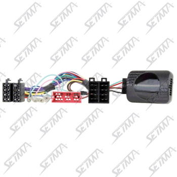 COMMANDE AU VOLANT - KIA - CEE'D / SORENTO / SOUL / VENGA - DEPUIS 2009 - RESISTIVE - CONECTEUR MINI-ISO - VEHICULE NON AMPLIFIE