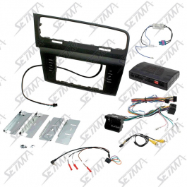 GOLF VII DEPUIS 2013 - KIT SUPPORT AUTORADIO 2 DIN + COMMANDE AU VOLANT