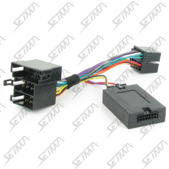 COMMANDE AU VOLANT - SEAT / VOLKSAWAGEN / JUSQU'A 2005 - RESISTIVE - CONNECTEUR MINI-ISO