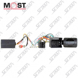 COMMANDE AU VOLANT + REPRISE AMPLI FIBRE OPTIQUE - PORSCHE - 911 (997) DE 2004 A 2008 - PCM 3.0 - CONNECTEUR FAKRA