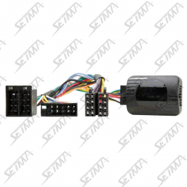 COMMANDE AU VOLANT - RENAULT - LAGUNA / CLIO / R19 - JUSQU'A 1997 - RESISTIVE - CONNECTEUR ISO 10 VOIES