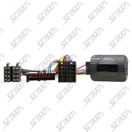 COMMANDE AU VOLANT - RENAULT - CLIO / KANGOO / SCENIC - JUSQU'A 2000 - RESISTIVE - CONNECTEUR ISO 8 VOIES