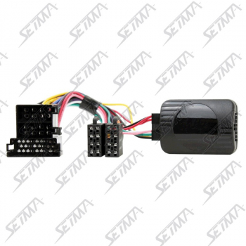 COMMANDE AU VOLANT - RENAULT - VDO TUNER LIST AVEC AFFICHEUR SEPARE JUSQU'A 2005 - RESISTIVE - CONNECTEUR MINI-ISO