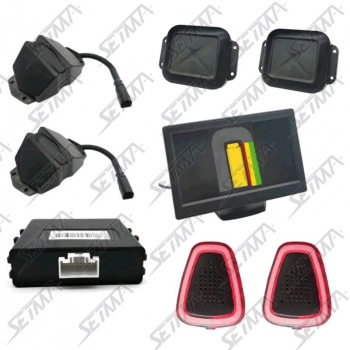 KIT 4 RADARS ULTRASONS 360&deg; AVEC ECRAN 7 POUCES POUR PL/CAR/ENGINS