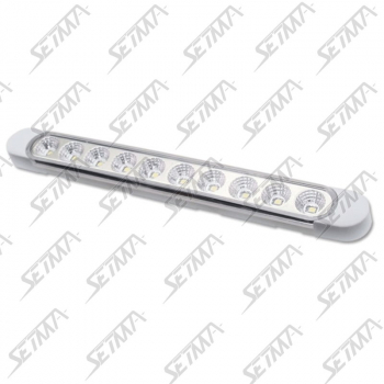 LAMPE INTERIEURE TYPE REGLETTE BLANCHE - 21CM - IP65 - 12V - 5000K - 238LM