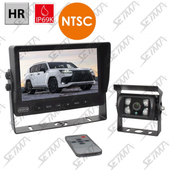 KIT ECRAN 7&rsquo;&rsquo; ET CAMERA HAUTE RESOLUTION 4 LEDS - IP69K