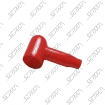 COSSE 11MM /  FIL 4MM2 MAX - ISOLANT PLASTIQUE ROUGE POUR COSSE ALIMENTATION