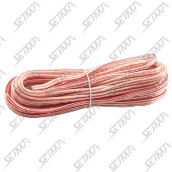 CABLE HAUT-PARLEUR - TRANSPARENT - DIAMETRE 2 X 0.50 MM2 - 10 M