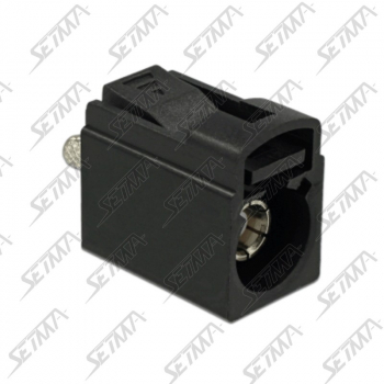 CONNECTEUR D'ANTENNE FAKRA FEMELLE 90&deg; NOIR - A - RG174 / RG316