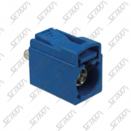 CONNECTEUR D'ANTENNE FAKRA FEMELLE 90&deg; BLEU - C - RG174 / RG316