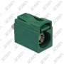 CONNECTEUR D'ANTENNE FAKRA FEMELLE 90° VERT - E - RG174 / RG316