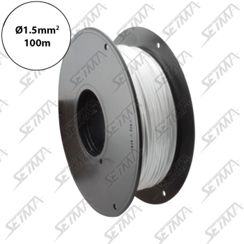 BOBINE DE CABLE UNIPOLAIRE - BLANC - DIAMETRE 1.5 MM2 X 100 M