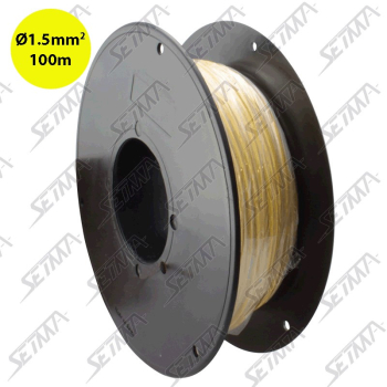 BOBINE DE CABLE UNIPOLAIRE - JAUNE - DIAMETRE 1.5 MM2 X 100 M