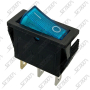 INTERRUPTEUR 24V - 3 CONTACTS LED BLEUE