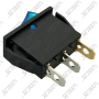 INTERRUPTEUR 24V - 3 CONTACTS LED BLEUE