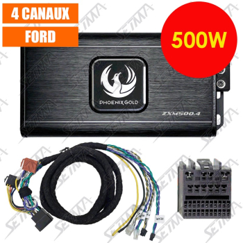 FORD - AMPLIFICATEUR PLUG'N'PLAY PHOENIX GOLD - 4 X 80W RMS - CLASSE D