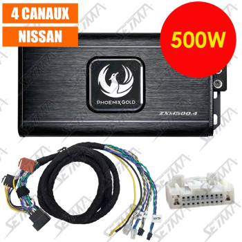 NISSAN - AMPLIFICATEUR PLUG'N'PLAY PHOENIX GOLD - 4 X 80W RMS - CLASSE D