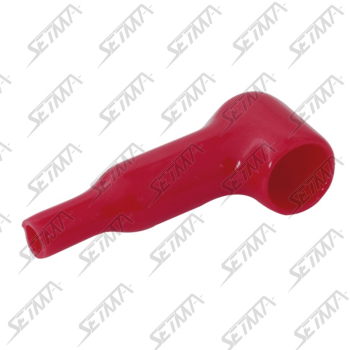 COSSE 8MM /  FIL 3MM2 MAX - ISOLANT PLASTIQUE ROUGE POUR COSSE ALIMENTATION