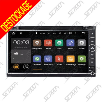 AUTORADIO ANDRO&Iuml;D 6.0 UNIVERSEL 7'' TACTILE