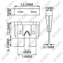 FUSIBLE ENFICHABLE - 6.3 X 32 MM - 5 A